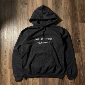 Dominic Fike Out Of Order Tour Sample Hoodie Black Mens Size M